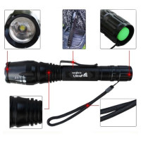 5000LM XM-LT6 Zoom Led lygte Vandtæt