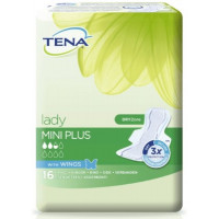 Tena Lady Mini Plus 16stk/pk hygiejnebind m/vinger 