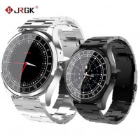 JRGK Bluetooth Smart Watch Metal armbåndsur Ringopkald Hjertefrekvens Blodtryks sport Fitness tracker 