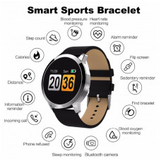 Q8 Smart watch OLED Hjertefrekvensdetektion Blodsyresøgning Blodtryksdetektering Fitness Tracker