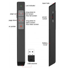 2.4GHz Wireless Presenter Pen USB Fjernbetjening Powerpoint 