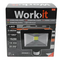 Work-it Arbejdslampe LED - 20W m/sensor - hvid