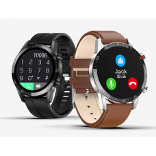 Smartwatch - Fuld Touch Skærm - Puls / blodtryk / Termometer / Vandtæt / Bluetooth