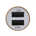 USB Biloplader (2 indgange)