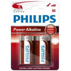 Philips Power Alkaline C Baby batterier 2 stk. 