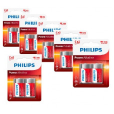 Philips Power Alkaline C Baby batterier 12 stk. 