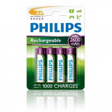 Philips Genopladelige AA batterier - 4 stk